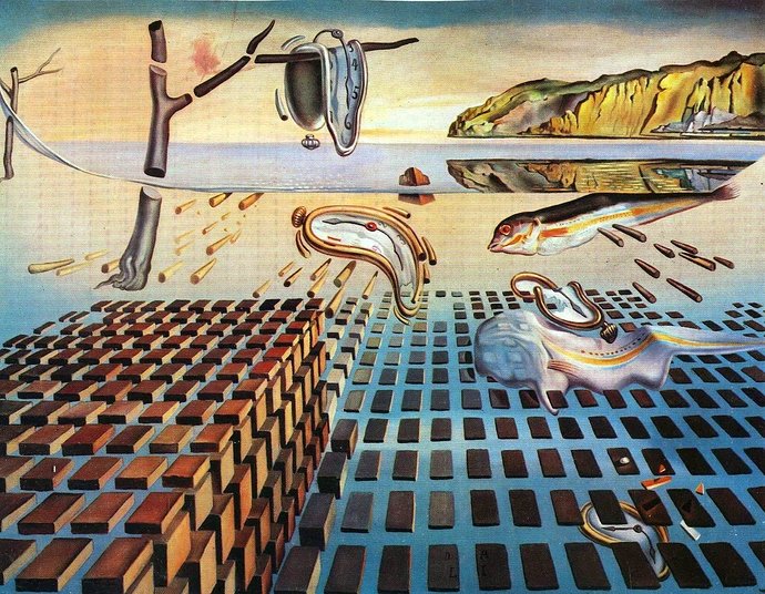 Salvador Dali, The Disintegration of the Persistence of Memory