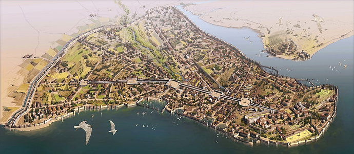 Ilustrasi kota Konstantinopel