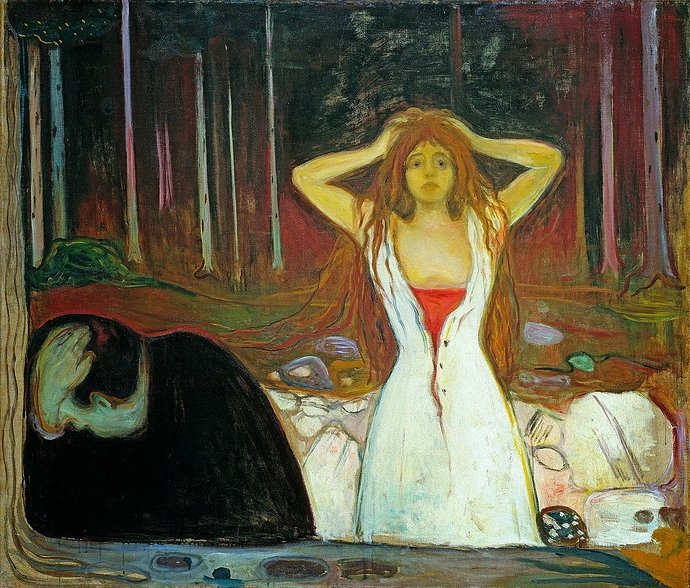 5 × 141 cm, oil on canvas, 1895, at National Museum of Art, Architecture and Design, Oslo, Norway