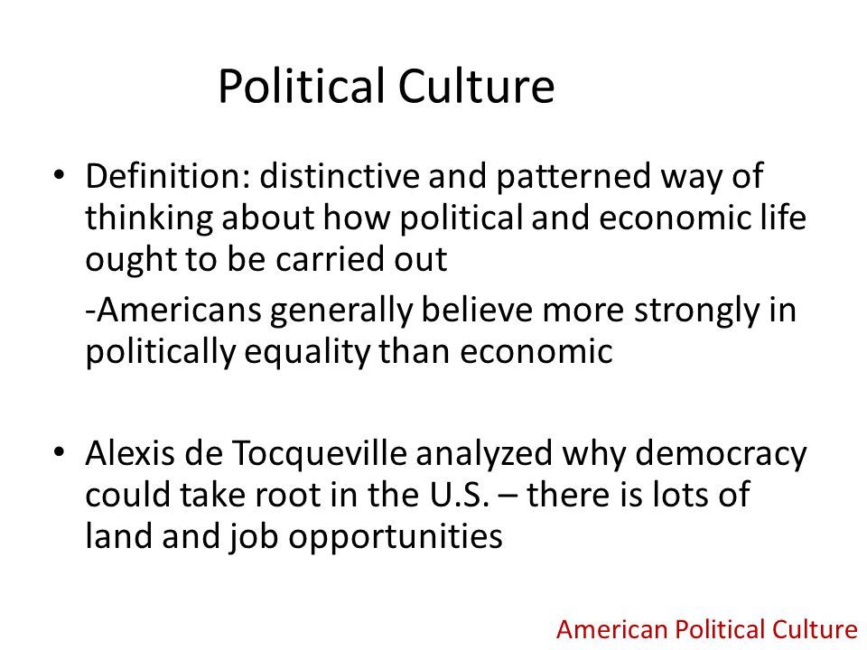 political culture meaning