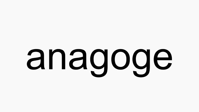 anagoge