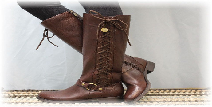 side lace up boots