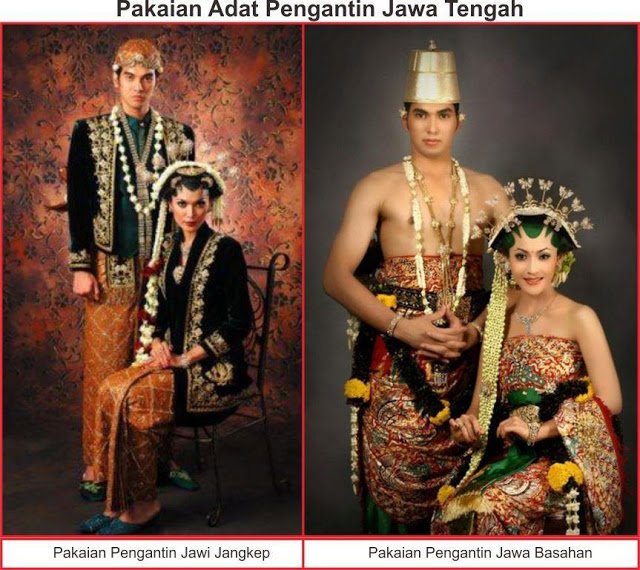 Bagaimana karakteristik pakaian  adat Jawa  Tengah 