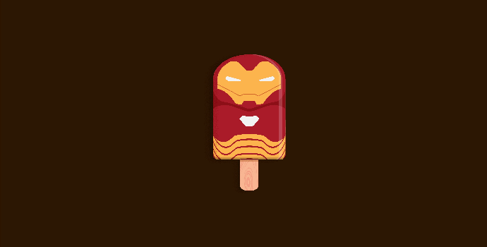 Sensasi Makan Es Krim dengan Karakter Iron Man