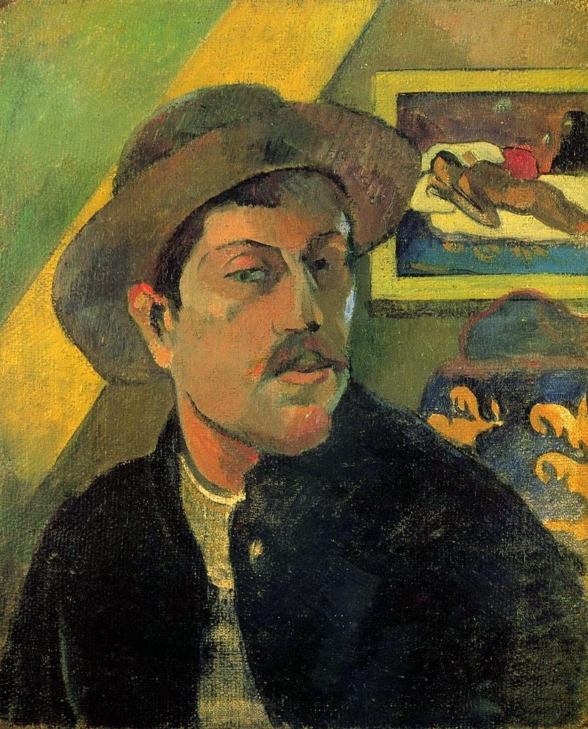 Paul Gauguin, Self-portrait, 45 _ 38 cm, Self-portrait, 1893, Mus_e d'Orsay