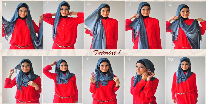 gaya jilbab modern