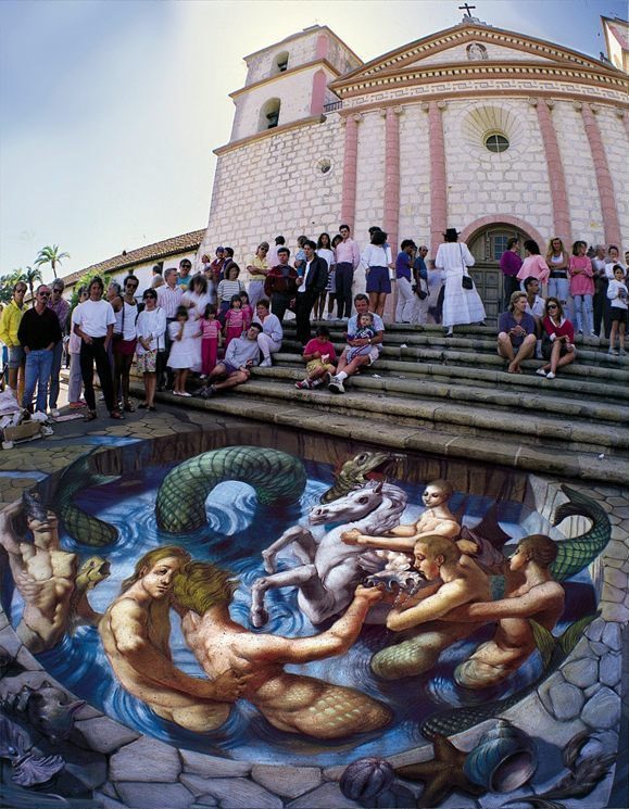 Mermaids, I Madonnari Festival, Santa Barbara, California