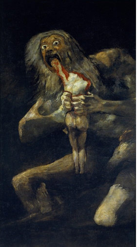 Lukisan "Saturn Devouring His Son"