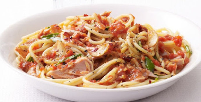 Bagaimana membuat resep spagetti tuna?