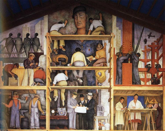 Diego Rivera - Building of a City