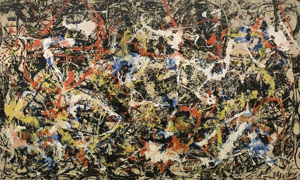 Lukisan Jackson Pollock dengan judul Autumn Rythm 1950